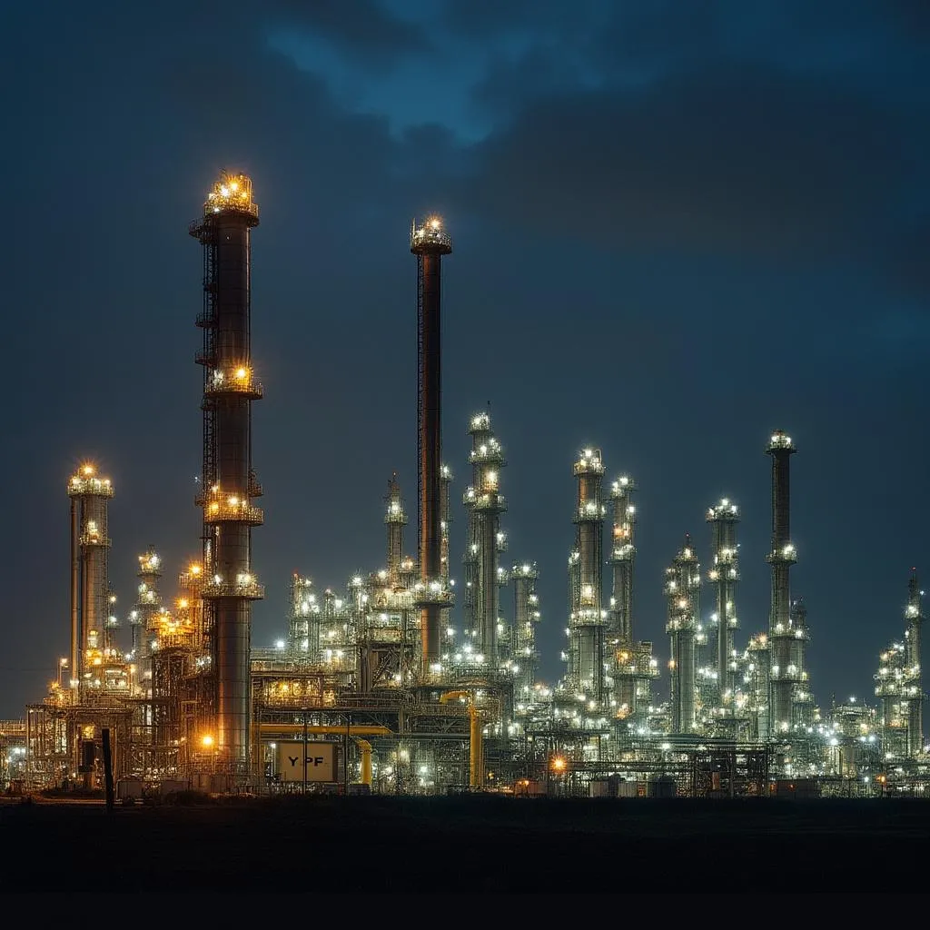 Refinería YPF vista panorámica