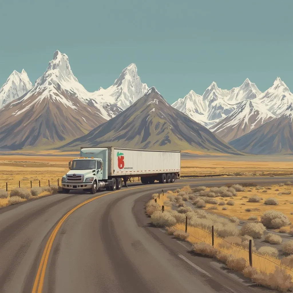 Camión YPF en ruta patagónica